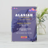 Retro Vidéo Jeu Anniversaire Fête Invitation Jeu (Debout devant)