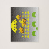 Retro Vidéo Jeu Invaders Puzzle (Vertical)