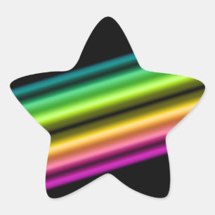 retro video neonstripe : ster sticker