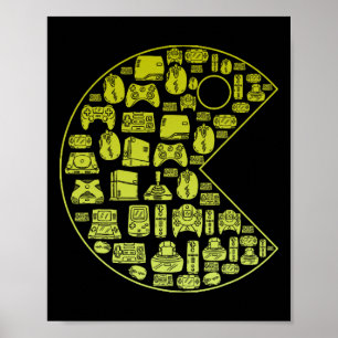 Retro videogame speler 1980 Retro Millennial Ga Poster
