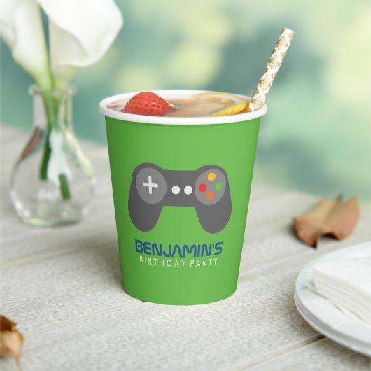 Retro Videogames Papieren beker (Insitu)