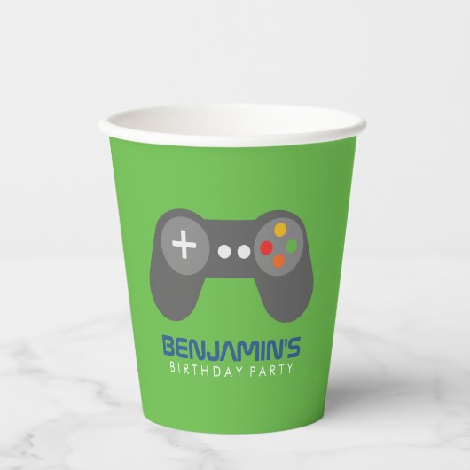 Retro Videogames Papieren beker (Voorkant)