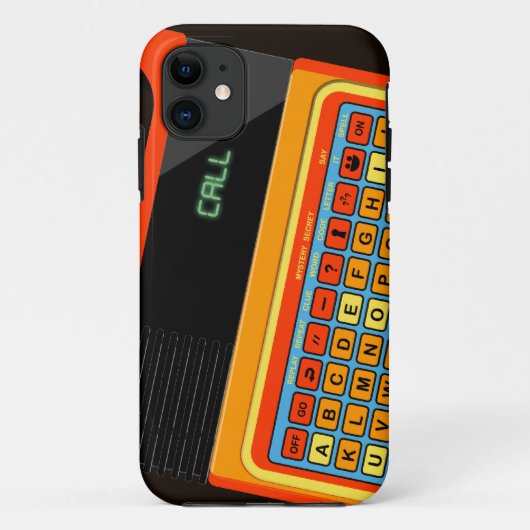 Retro videospel Speak spreuk texas instruments vin Case-Mate iPhone Case (Achterkant)