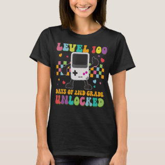 Retro videospellen niveau 100 dagen van 2e graad U T-shirt