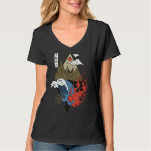 retro Vier elementen Japanse esthetische Lov T-shirt