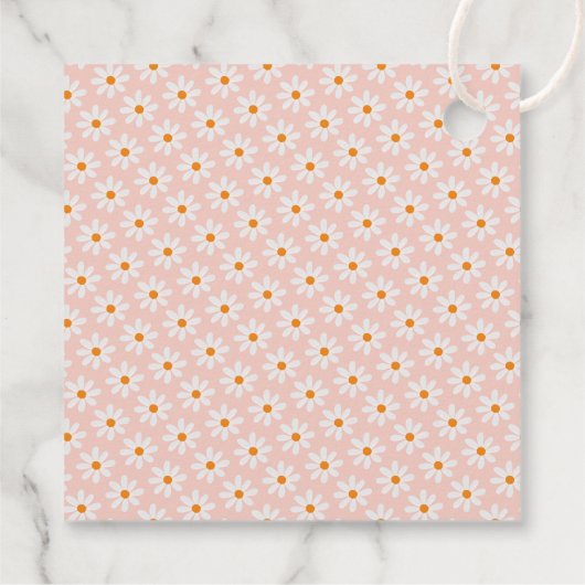 Retro Vier Ever Groovy Meisjes 4e Verjaardag Bedankjes Labels (Achterkant)