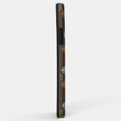 Retro Vierkant Patroon Bruin Aangepast Visitekaart Case-Mate iPhone Case (Achterkant/rechts)