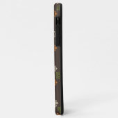 Retro Vierkant Patroon Bruin Aangepast Visitekaart Case-Mate iPhone Case (Achterkant/links)