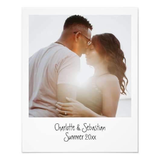 Retro Vieux Instant Photo Personnalisée (Devant)