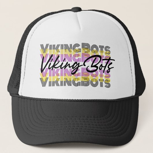 Retro VikingBots Hat Trucker Pet (Voorkant)