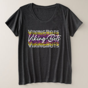 Retro VikingBots- kleding in grote maten Maat T-shirt
