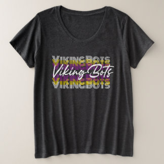 Retro VikingBots- Plus Size Clothing Grote Maat T-shirt