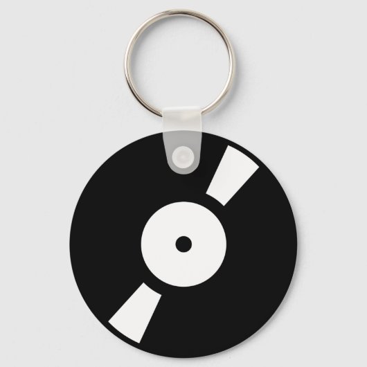retro vinly record sleutelhanger (Voorkant)
