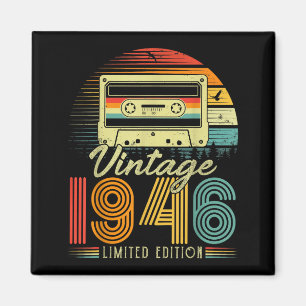 Retro Vintage 1946 Limited Uitgave 80 Jaar Oud Bi Magneet