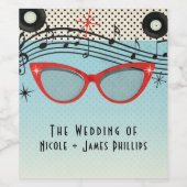 Retro Vintage 1950's Cinquante étiquettes de vin (Étiquettes simples)