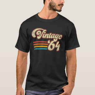 Retro Vintage 1964 60e verjaardagscadeau mannen vr T-shirt