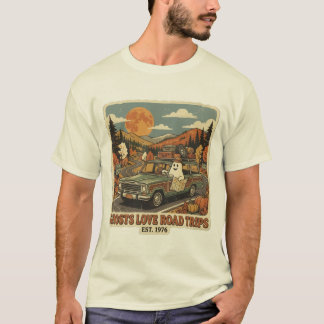 Retro Vintage 1970s Spookreis Herfst Halloween T-shirt