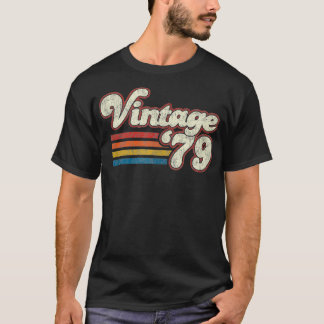 Retro Vintage 1979 Verjaardag T-shirt