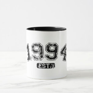 Retro Vintage 1994 Grunge Est. Gevestigde Grafiek Mok
