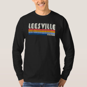 Retro Vintage 70s 80s Style Leesville Louisiana T-shirt