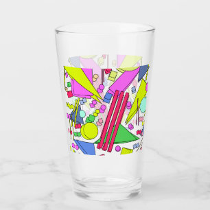 Retro Vintage 80s and 90s Style Glas