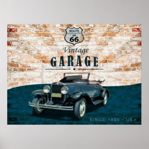 Retro Vintage-auto Poster