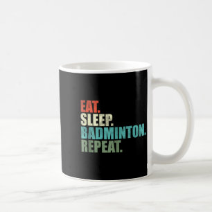 Retro Vintage Badmintonspeler Tank Top Koffiemok