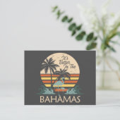 Retro Vintage Bahamas Carte postale Vacances Crois (Debout devant)