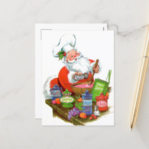 retro vintage Bakken Sinterklaas Vakantie Feestdagenkaart