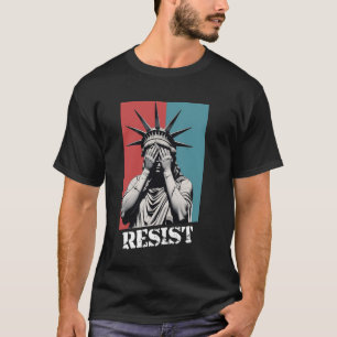 Retro Vintage Beeld van de Vrijheid 2025 Weersta T-shirt