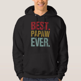 Retro Vintage Beste Papaw Ooit Nieuw Papa Leven Va Hoodie