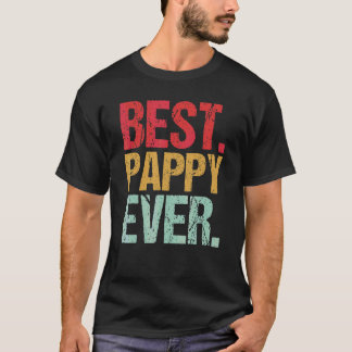 Retro Vintage Beste Pappy Ooit Nieuw Papa Leven Va T-shirt