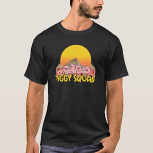Retro Vintage Biggen Troep, Grappige Boerderijdier T-shirt