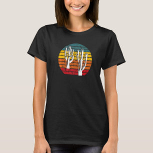 Retro Vintage Cactus Voor Mannen Vrouwen Tuiniere T-shirt