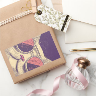 Retro Vintage Cat Rechthoekige Sticker