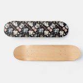 Retro Vintage Chibi Bulldog MMA Mixed Martial Arts Skateboard (Horizontaal)