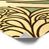 retro vintage child with flowers poster (Hoek)