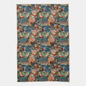 Retro Vintage Christmas Cards Collage Theedoek (Verticaal)