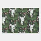 Retro Vintage Christmas Deer Kitsch papier à envel (Devant 3)