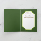 Retro Vintage Christmas lady ajouter une carte tex (Intérieur)