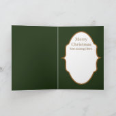 Retro Vintage Christmas lady ajouter une carte tex (Intérieur)