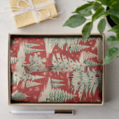 Retro Vintage Christmas Landscape Tissuepapier (Geschenk)