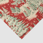 Retro Vintage Christmas Landscape Tissuepapier (Detail)