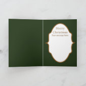 Retro Vintage Christmas snowman ajouter une carte (Intérieur)