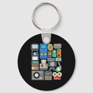 Retro Vintage Clic Arcade 80s 90s Videospel Sleutelhanger