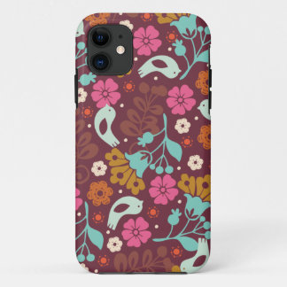 Retro Vintage Colorful Flowers Hoesje