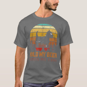 Retro Vintage die mijn bier vasthoudt... moet ik d T-shirt
