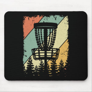 Retro Vintage Disc Golf Sket Bomen Frisbee Golf Lo Muismat
