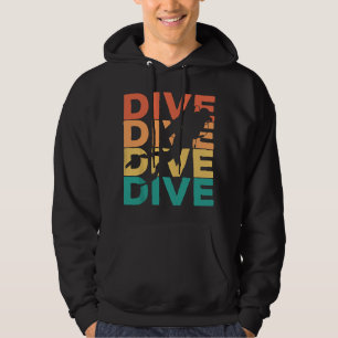 Retro Vintage Duikcadeau Voor Scuba Duikers Hoodie
