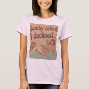 Rétro Vintage esthétique drôle Dire T-shirt pour S